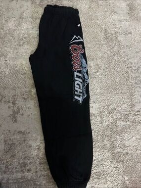 Coors Light Men's Black Logo Jogger Sweatpants